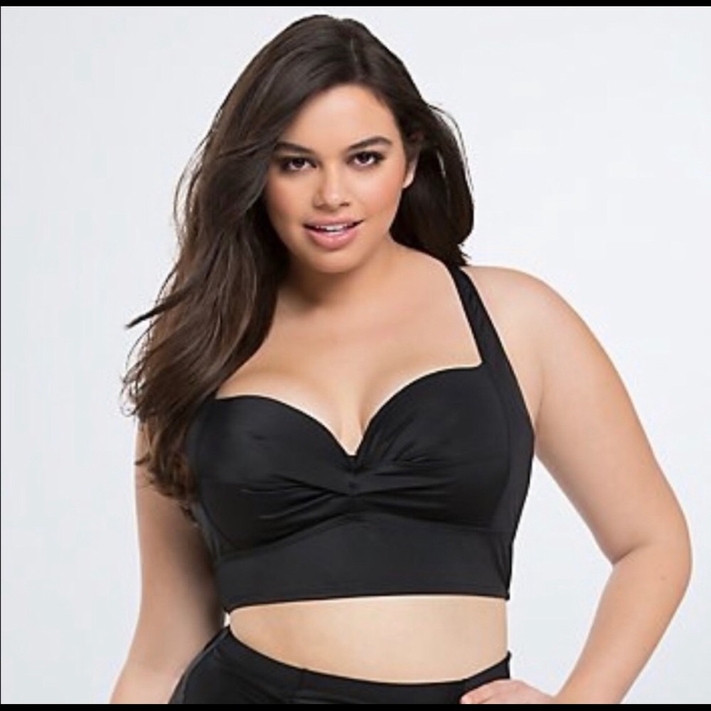 Torrid Black Bikini Top Size 3 Full
